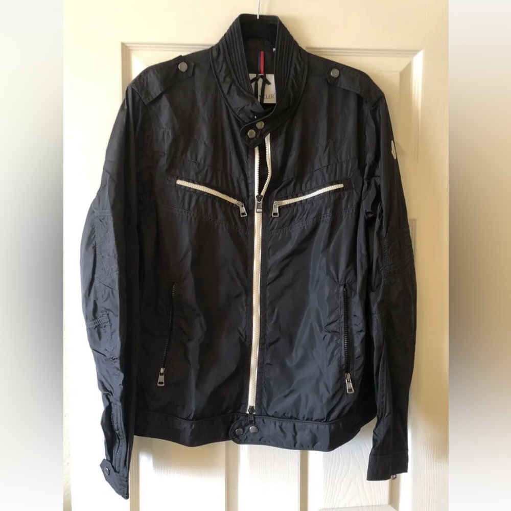 NWT Moncler Men’s Albert Bomber Windbreaker Jacket size 5 dark blue $630